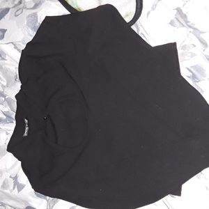 Mandarin Collar Crop Top